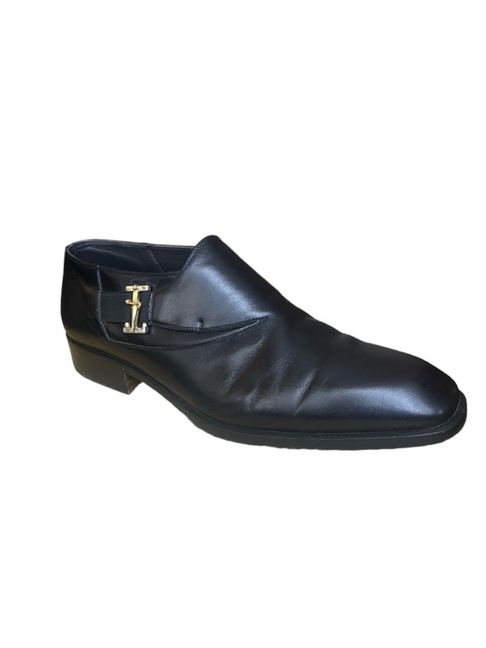 Cesare Paciotti Black Leather Dress Shoes Men’s Size 7.5 Made in Italy